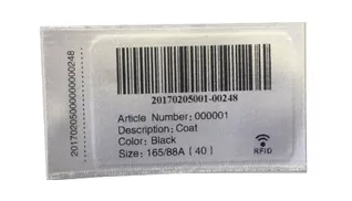 Etiqueta de cuidado CE34100